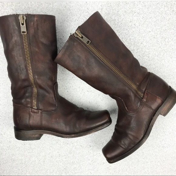 frye zipper boots
